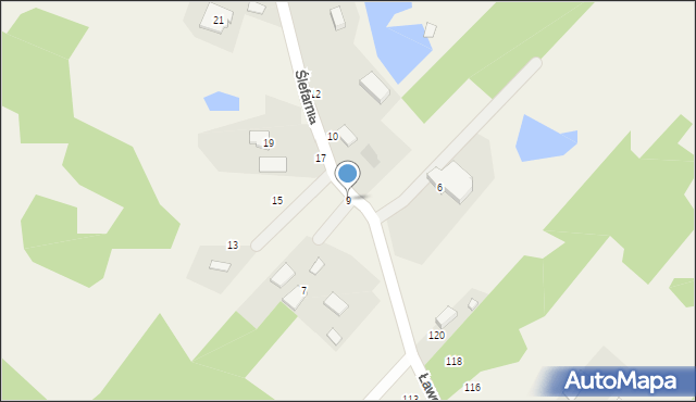 Ciosowa, Ślefarnia, 9, mapa Ciosowa