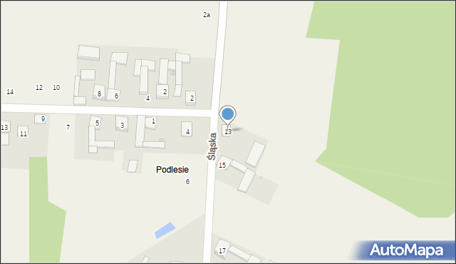 Cynków, Śląska, 13, mapa Cynków