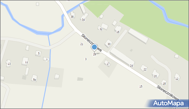 Czapielsk, Słonecznikowa, 19, mapa Czapielsk