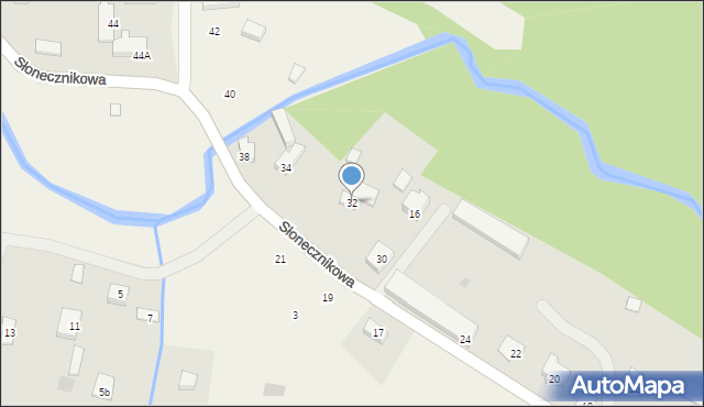 Czapielsk, Słonecznikowa, 32, mapa Czapielsk