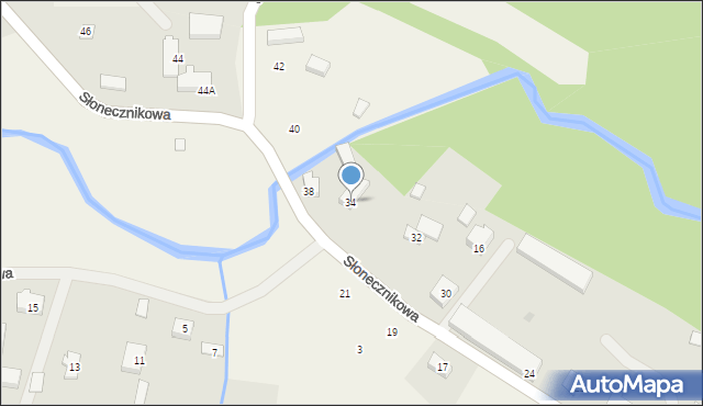 Czapielsk, Słonecznikowa, 34, mapa Czapielsk