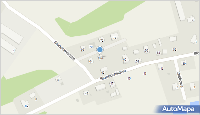 Czapielsk, Słonecznikowa, 64a, mapa Czapielsk