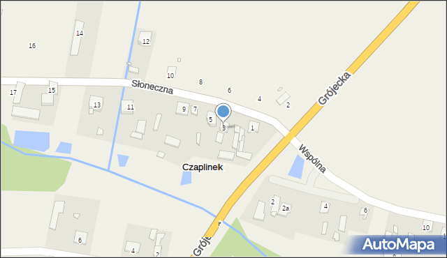 Czaplinek, Słoneczna, 3, mapa Czaplinek