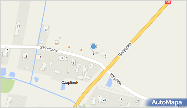 Czaplinek, Słoneczna, 4, mapa Czaplinek