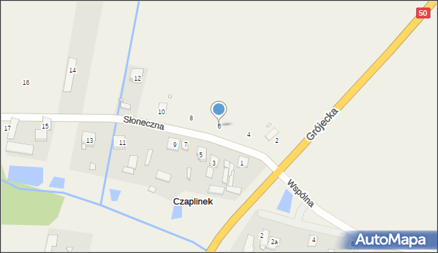 Czaplinek, Słoneczna, 6, mapa Czaplinek