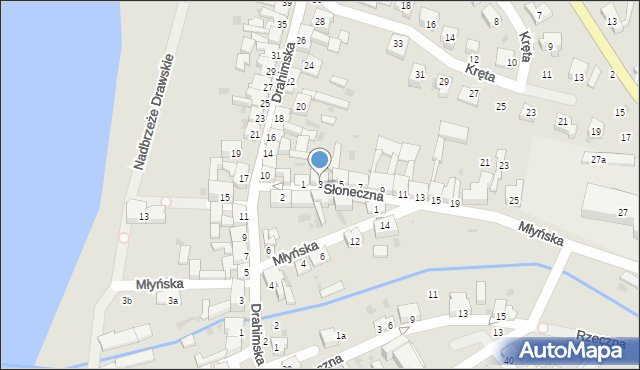 Czaplinek, Słoneczna, 3, mapa Czaplinek