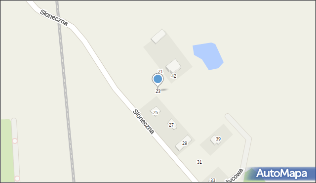 Czarnowiec, Słoneczna, 23, mapa Czarnowiec