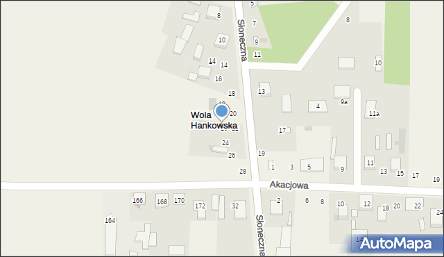 Czarny Las, Słoneczna, 22, mapa Czarny Las