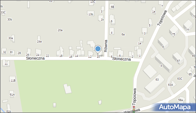 Czechowice-Dziedzice, Słoneczna, 10, mapa Czechowic-Dziedzic