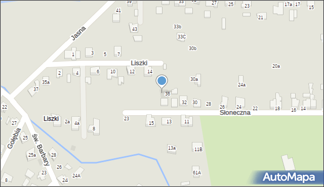 Czechowice-Dziedzice, Słoneczna, 38, mapa Czechowic-Dziedzic