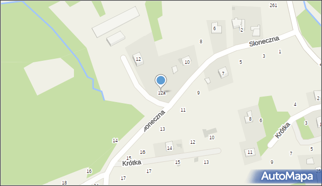 Czechówka, Słoneczna, 12a, mapa Czechówka