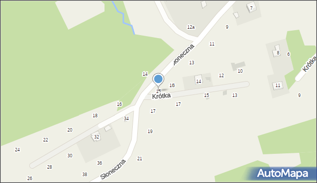 Czechówka, Słoneczna, 15, mapa Czechówka