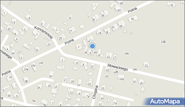 Czempiń, Słowackiego Juliusza, 7, mapa Czempiń