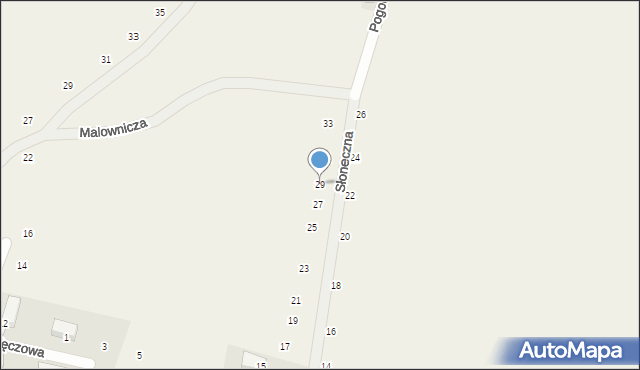 Czernichów, Słoneczna, 29, mapa Czernichów