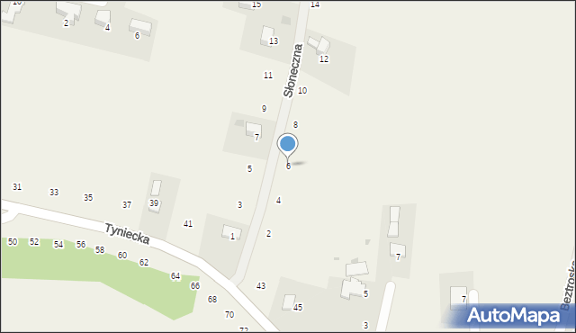 Czernichów, Słoneczna, 6, mapa Czernichów