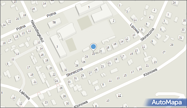 Czyżew, Słoneczna, 22, mapa Czyżew