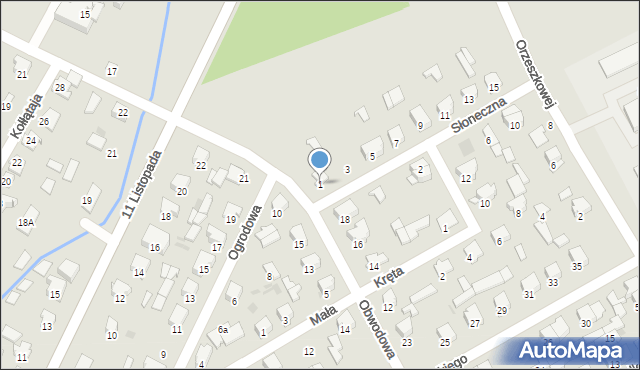 Dąbrowa Białostocka, Słoneczna, 1, mapa Dąbrowa Białostocka