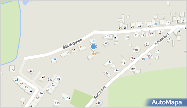 Dąbrowa Górnicza, Śliwińskiego, 29B, mapa Dąbrowa Górnicza