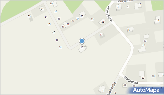 Dąbrówka Nowa, Słowiańska, 15, mapa Dąbrówka Nowa