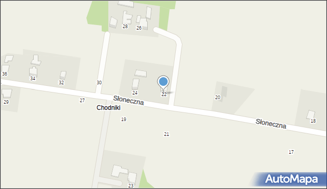 Dębowiec, Słoneczna, 22, mapa Dębowiec