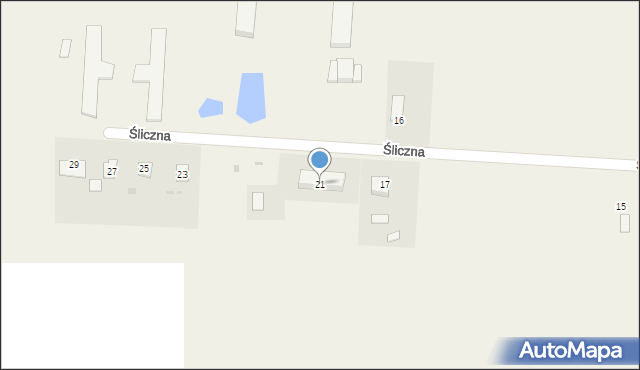 Długie Pole, Śliczna, 21, mapa Długie Pole