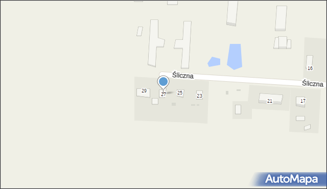 Długie Pole, Śliczna, 27, mapa Długie Pole