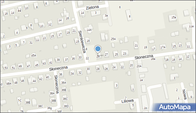 Długołęka, Słoneczna, 29, mapa Długołęka