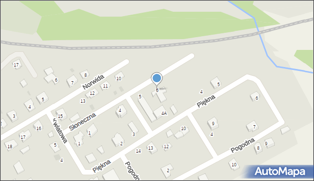 Dobiegniew, Słoneczna, 6, mapa Dobiegniew