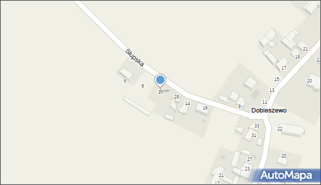 Dobieszewo, Słupska, 10, mapa Dobieszewo