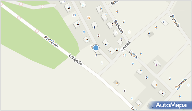 Dolaszewo, Słowicza, 3, mapa Dolaszewo