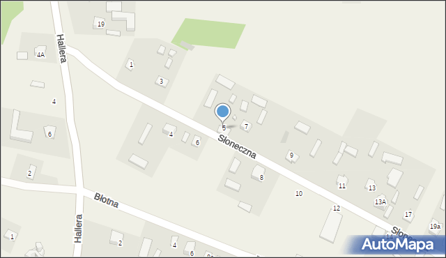 Dołhobyczów, Słoneczna, 5, mapa Dołhobyczów