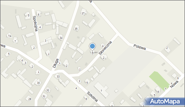Drogoszewo, Słoneczna, 3, mapa Drogoszewo