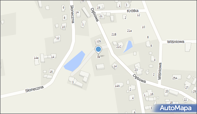 Droszków, Słoneczna, 3a, mapa Droszków