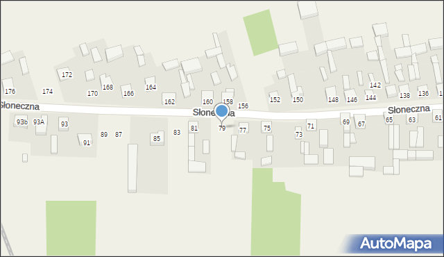 Dubidze, Słoneczna, 79, mapa Dubidze