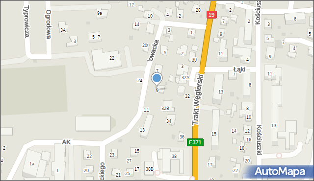 Dukla, Słowacka, 9, mapa Dukla