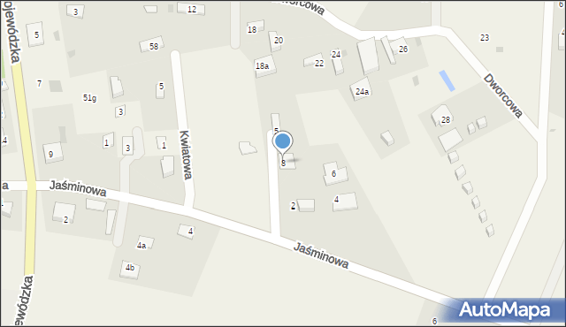 Duninowo, Słoneczna, 8, mapa Duninowo