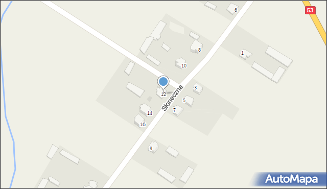 Dylewo, Słoneczna, 12, mapa Dylewo