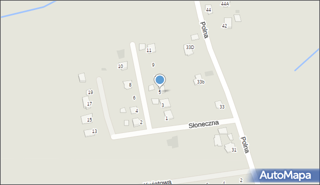 Dynów, Słoneczna, 5, mapa Dynów