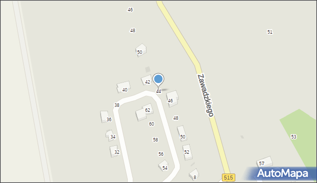 Dzierzgoń, Słoneczna, 44, mapa Dzierzgoń