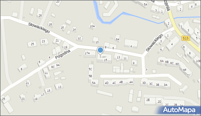 Dzierzgoń, Słowackiego Juliusza, 15A, mapa Dzierzgoń