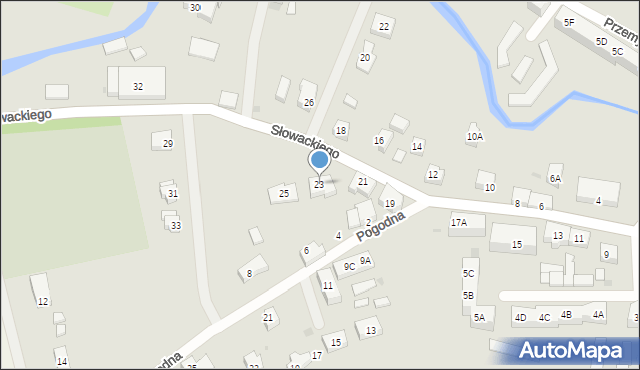 Dzierzgoń, Słowackiego Juliusza, 23, mapa Dzierzgoń