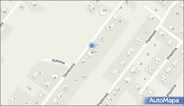 Gajków, Słoneczna, 18, mapa Gajków