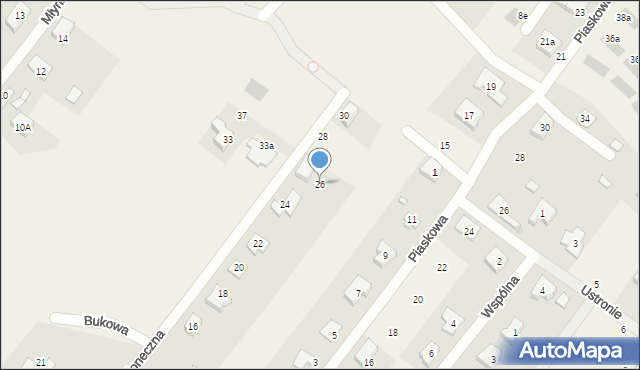 Gajków, Słoneczna, 26, mapa Gajków