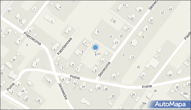 Gajków, Słoneczna, 3, mapa Gajków