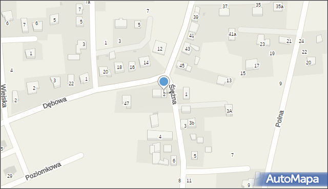 Galowice, Ślężna, 2, mapa Galowice