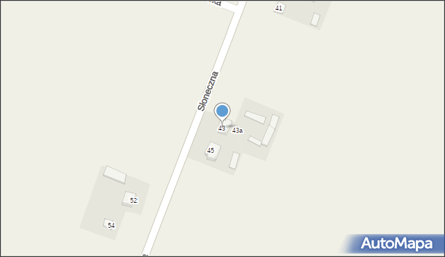Garbów, Słoneczna, 43, mapa Garbów