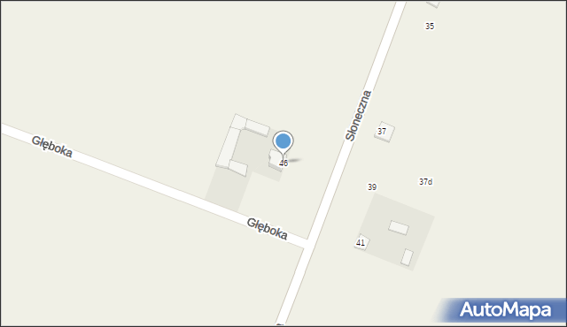 Garbów, Słoneczna, 46, mapa Garbów