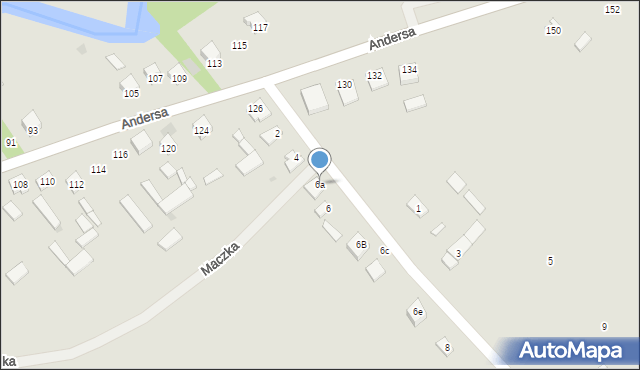 Garwolin, Sławińska, 6a, mapa Garwolin