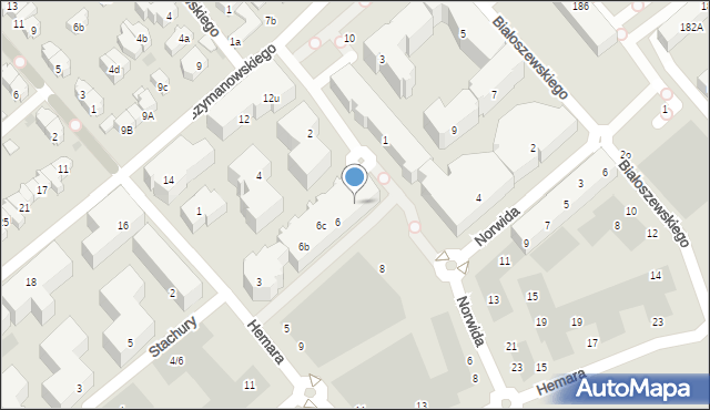 Gdańsk, Słonimskiego Antoniego, 6a, mapa Gdańska
