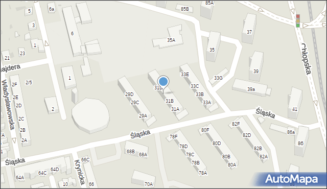 Gdańsk, Śląska, 31C, mapa Gdańska